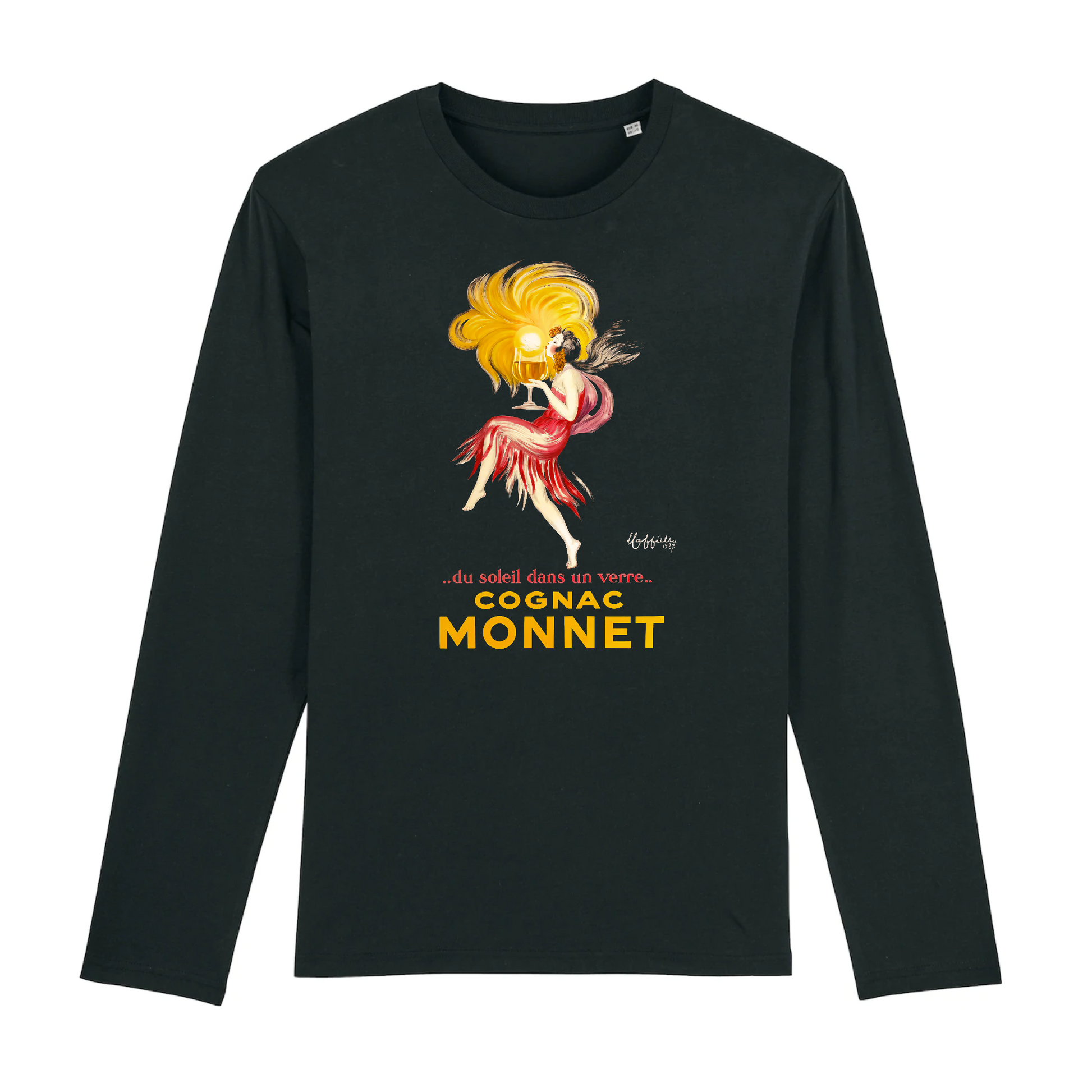 Cognac Monnet de Leonetto Capiello, 1927 - Camiseta de manga larga de algodón orgánico