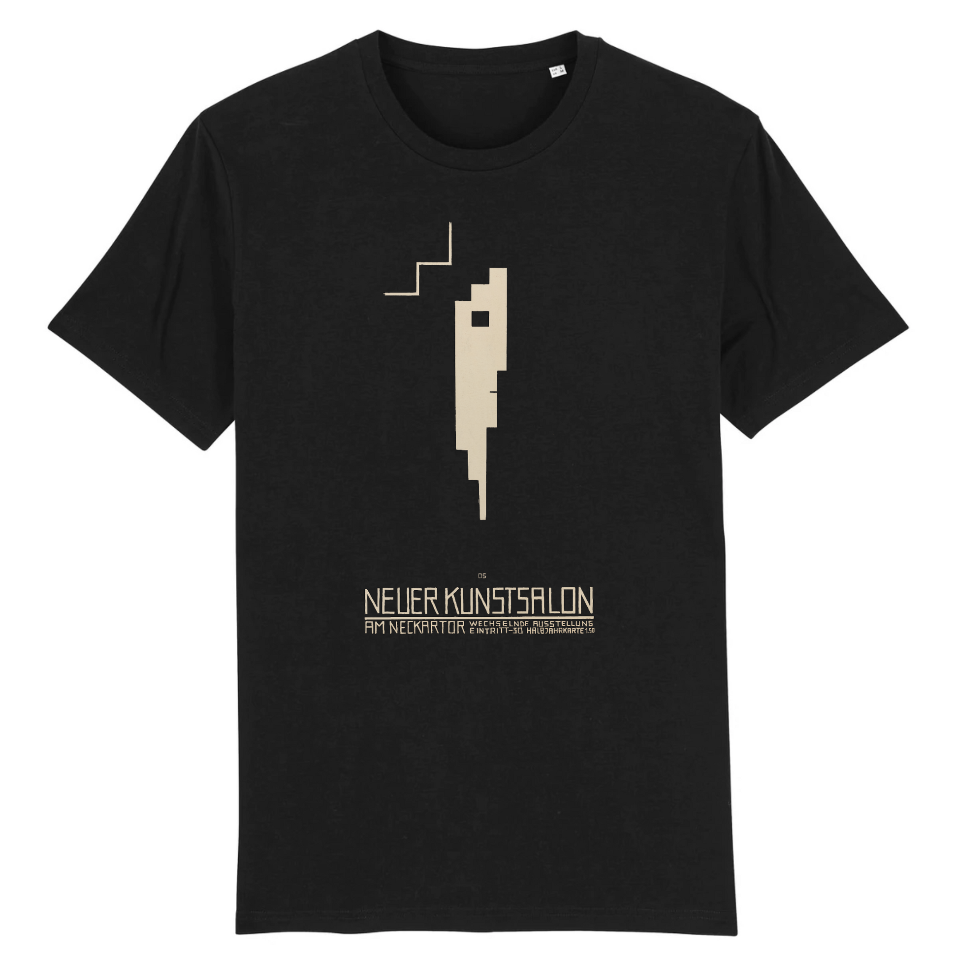 Poster for the Neuer Kunstsalon, Stuttgart (Plakat, Neuer Kunstsalon, Stuttgart) by Oskar Schlemmer - 1913.- Organic Cotton T-Shirt
