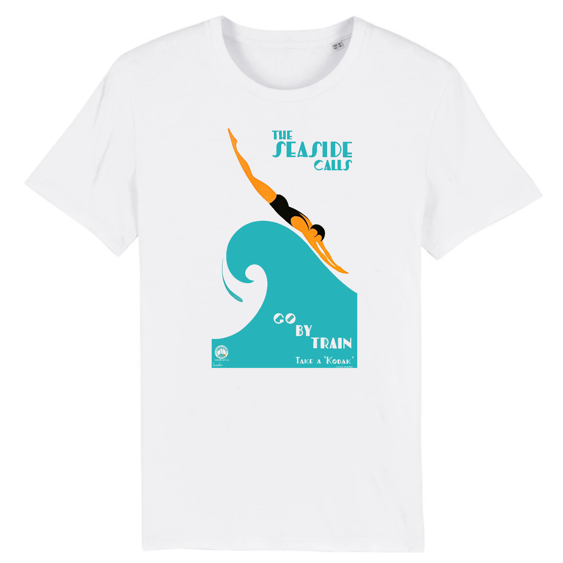 The Seaside Calls by Gert Selheim, 1930s - Organic Cotton T-Shirt